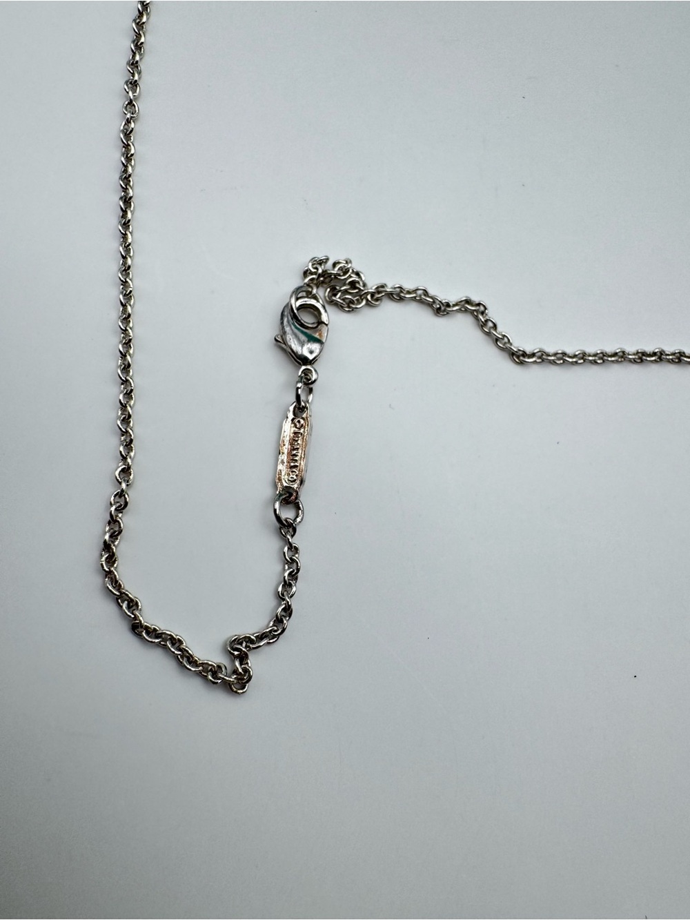 Tiffany & Co. Atlas Roman Numeral Bar Necklace Sterling Silver 925 18" Chain - Picture 4 of 4